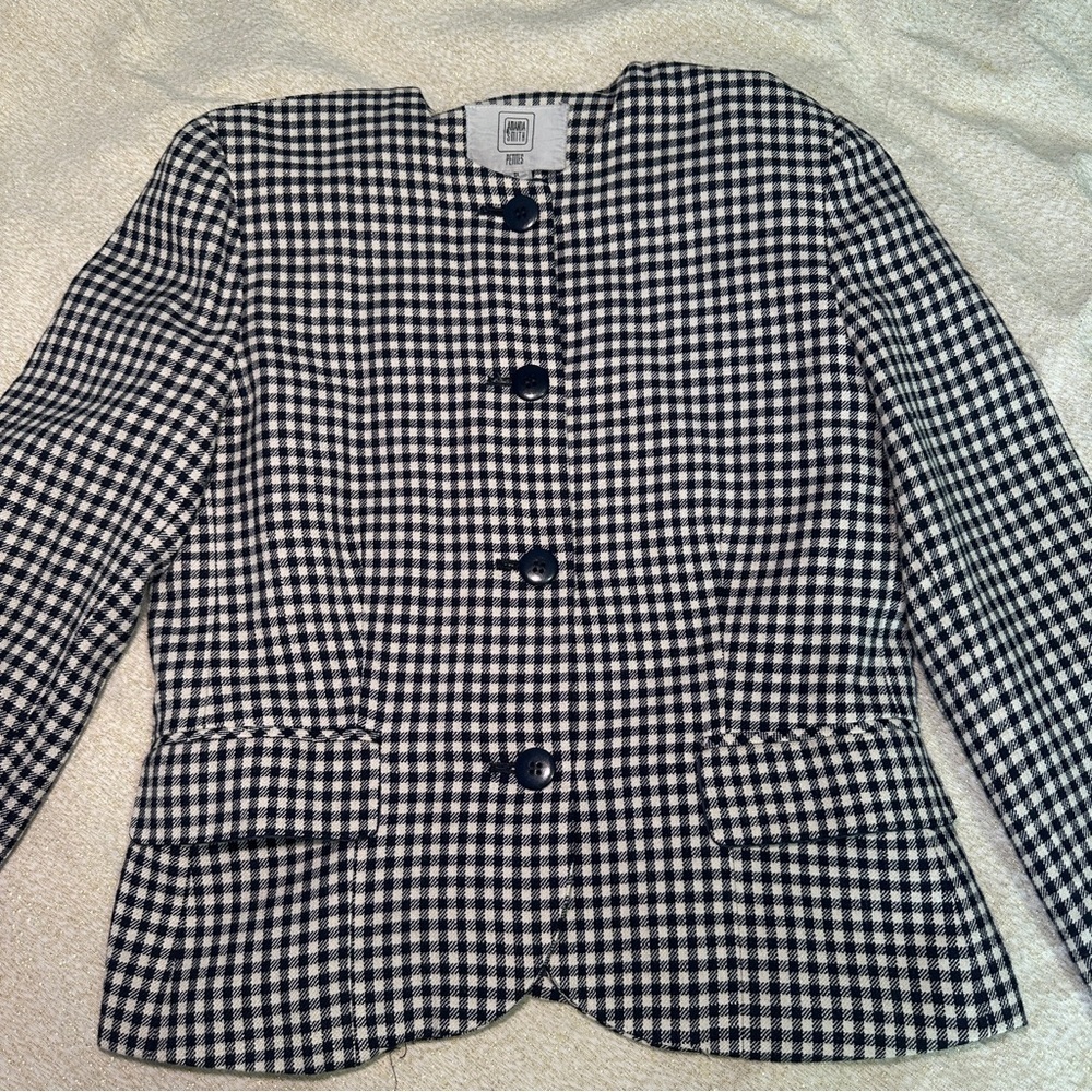Amanda Smith Black and White Gingham Blazer - Picture 6 of 6
